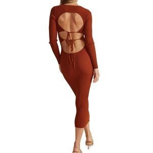 MINKPINK knit midi dress